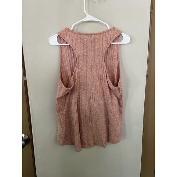 Natural Reflections Womens XL Pink Ribbed V-Neck Sweater - Picture 4 of 7